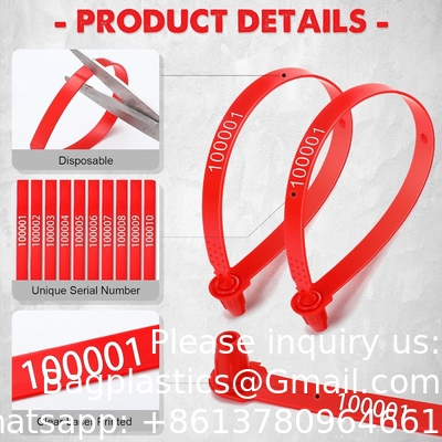 Plastic Truck Door Seal Veiligheidszegels Tamper proof Tite-Lock Veiligheidslabels Genummerd Veilig Eenmalig slot
