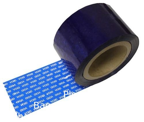 Serienummerde rode beveiligingsband tegen manipulatie (48 mm x 50 m x 2 mil, 100% totale overdracht, ultra-dikke Void film