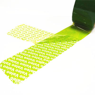 Serienummerde rode beveiligingsband tegen manipulatie (48 mm x 50 m x 2 mil, 100% totale overdracht, ultra-dikke Void film