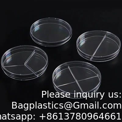 Laboratoriumvoorraad PP-cultuurplaat Bacteriële celcultuurplaat Transparante wegwerpplasticcel Petri-plaat