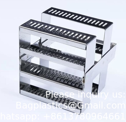Histologie Geweefslide Glaskleurpotkleurrak Pathologie microscoop slide kleur pot en rek