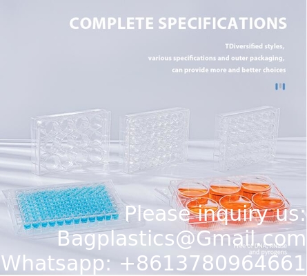 Plastic Sterile 4 6 12 24 48 96 384 Wells Weefselcultuur Plaat Cellencultuur Plaat Voor laboratorium Gratis monster Gratis verzending