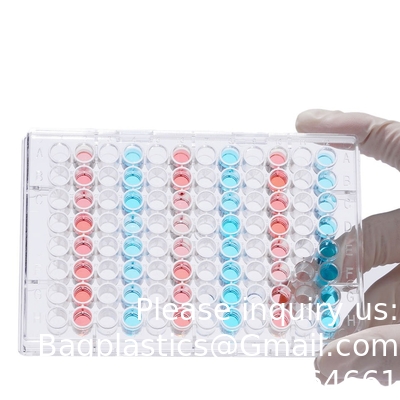 Plastic Sterile 4 6 12 24 48 96 384 Wells Weefselcultuur Plaat Cellencultuur Plaat Voor laboratorium Gratis monster Gratis verzending