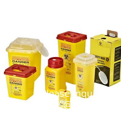 Ziekenhuis Biohazard 5L Medische verwijdering Kraftpapier Board Sharps Container Safety Box Weggooi Gebruikte Spuiters En La