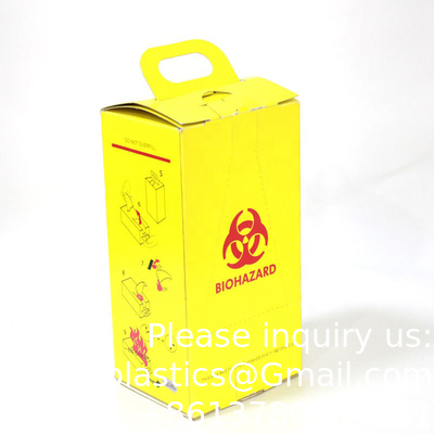 5L 10L wegwerpverbrandingsdoos Geaffineerde papieren dozen Spuit naald scherpe container Veiligheidsdoos