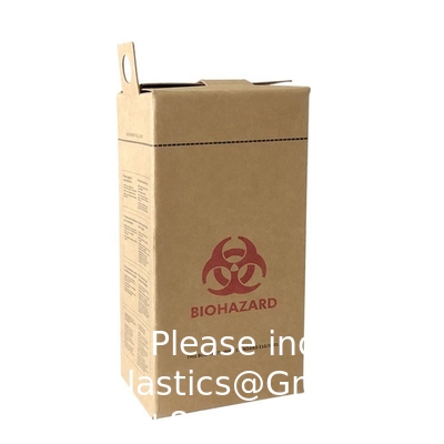 5L 10L wegwerpverbrandingsdoos Geaffineerde papieren dozen Spuit naald scherpe container Veiligheidsdoos
