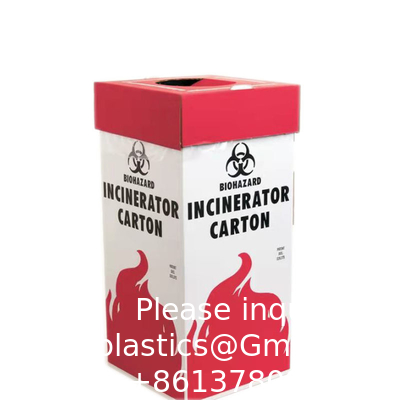 5L 10L wegwerpverbrandingsdoos Geaffineerde papieren dozen Spuit naald scherpe container Veiligheidsdoos