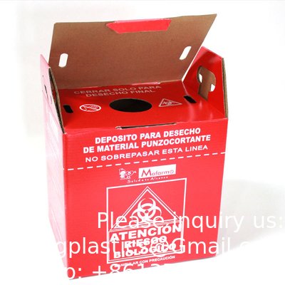 5L 10L wegwerpverbrandingsdoos Geaffineerde papieren dozen Spuit naald scherpe container Veiligheidsdoos