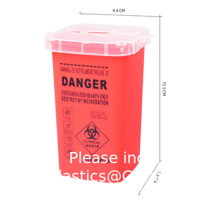 Medische wegwerppapier 5L naaldpapier, eenmalig, scherp, container voor eenmalig gebruik, eenmalig voor eenmalig gebruik