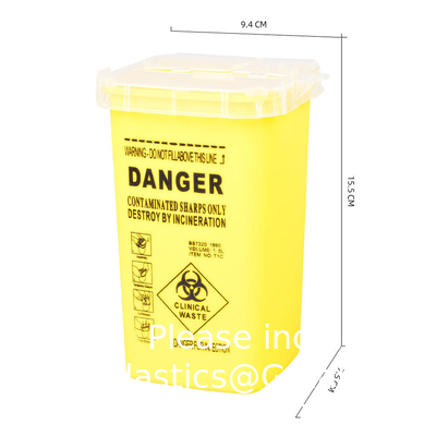 Medische wegwerppapier 5L naaldpapier, eenmalig, scherp, container voor eenmalig gebruik, eenmalig voor eenmalig gebruik