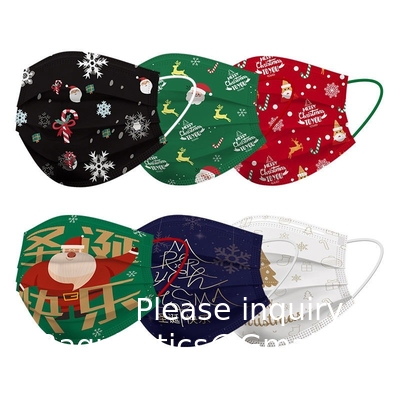 Gezichtsmasker, wegwerpmasker, kerstcadeautjes Kerstcartoonmaskers feestvoorzieningen mannen en vrouwen Gratis monster