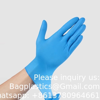 Blauwe handschoenen Goedkope nitrilhandschoenen Fabrikanten Groene nitrilhandschoenen Industrie Chemisch resistent Voedingsmiddelen