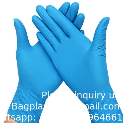 Blauwe handschoenen Goedkope nitrilhandschoenen Fabrikanten Groene nitrilhandschoenen Industrie Chemisch resistent Voedingsmiddelen