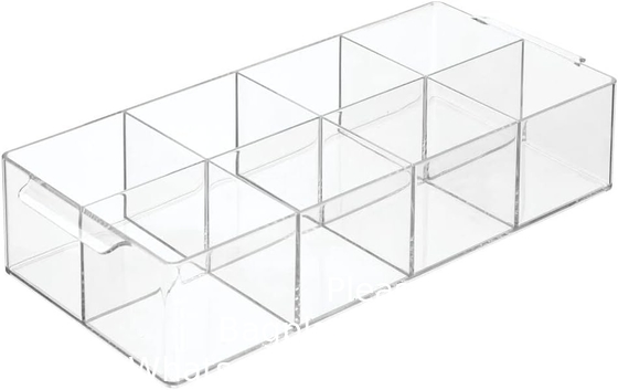 Acryl penhouder 4 compartimenten,Clear penhouder organisator make-up borstelhouder voor kantoor bureauaccessoires,cosmetische