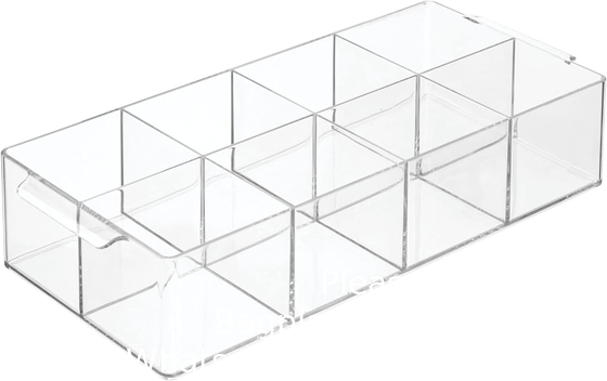 Acryl penhouder 4 compartimenten,Clear penhouder organisator make-up borstelhouder voor kantoor bureauaccessoires,cosmetische