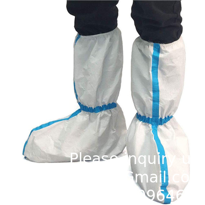 Medische schoenenbekleding Anti-slip Niet-geweven PP+PE waterdicht lange schoenenbekleding Wegwerpbare medische isolatie PE schoenenbekleding