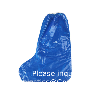 Groothandel Verdikte laarzenbedekking Wegwerp lange mouwbeenbedekking PE PP CPE Wegwerp waterdichte kalfsbeenbedekking gegoten
