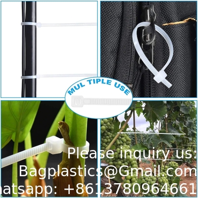 Zip Ties Heavy Duty 8 Inch, Premium Plastic Draad Ties Met Treksterkte, Zelfvergrendelend Zwart Nylon Tie Wrap