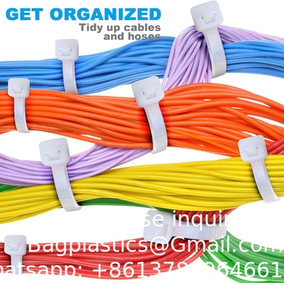 Zip Ties Heavy Duty 8 Inch, Premium Plastic Draad Ties Met Treksterkte, Zelfvergrendelend Zwart Nylon Tie Wrap
