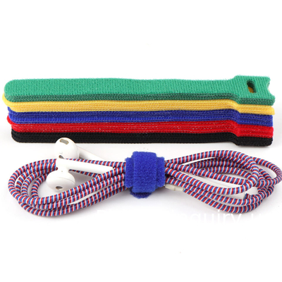 Kleurrijke velcro stropdassen, herbruikbare bevestigingskabelstropdassen, microfiberstof 6-inch hook loop kabelstropdassen Velcrs12mm*150mm