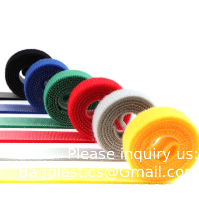 Kleurrijke velcro stropdassen, herbruikbare bevestigingskabelstropdassen, microfiberstof 6-inch hook loop kabelstropdassen Velcrs12mm*150mm