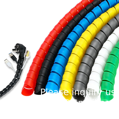 Flexible Spiral Tube Wrap Cable Management Sleeve Computer Draad Beheer Kabel 3 Meter Lengte Zwart