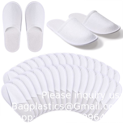Wegwerpschoenen, SPA-schoenen met gesloten tenen, niet-slip-schoenen, comfortabele, individueel ingepakte gastschoenen