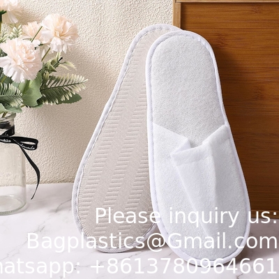 Wegwerpschoenen, SPA-schoenen met gesloten tenen, niet-slip-schoenen, comfortabele, individueel ingepakte gastschoenen