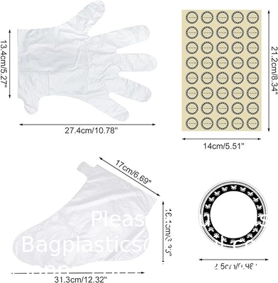 Paraffine Wax Liners Tassen, wegwerpmistjes laarzen Plastic sokken en handschoenen Liners voor handen en voeten Warm Wax