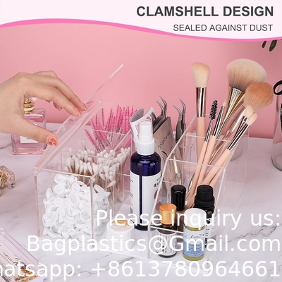 Schoonheidsorganisator, Display Rack Organisator, Clear Makeup Organisator, Oogvelverlenging Voorzieningen opslag Display Box