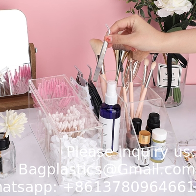 Schoonheidsorganisator, Display Rack Organisator, Clear Makeup Organisator, Oogvelverlenging Voorzieningen opslag Display Box