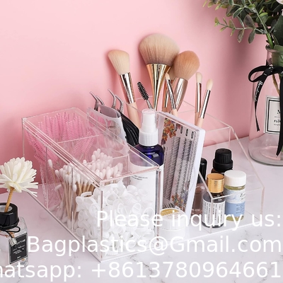 Schoonheidsorganisator, Display Rack Organisator, Clear Makeup Organisator, Oogvelverlenging Voorzieningen opslag Display Box