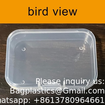 Organisator opslagdoos, rechthoekige lege mini heldere plastic organisator opslagdoos Containers met deksels Kleine artikelen