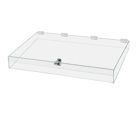 Doorzichtige Acryl Single Lock medische doos met sleutels, 13 &quot;x 6,5&quot; x 5,5 &quot;Medium voor medische opslag van benodigdheden medicijnen