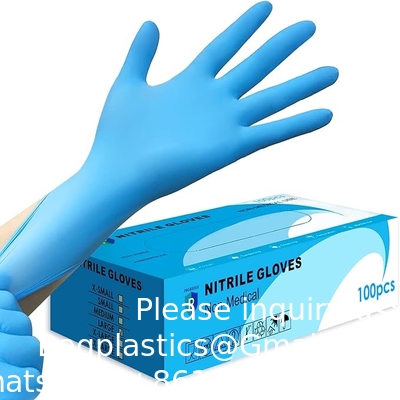 Nitrilhandschoenen, 4mil-100 tel, wegwerphandschoenen Latexvrij, wegwerphandschoenen voor huishouden, voedselveilig