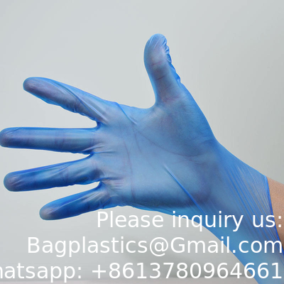 Eenmalige vinyl-examenhandschoenen Groothandel poedervrije vinylhandschoenen voor de voeding PVC-handschoenen voor het reinigen