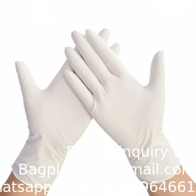Middelgrote 3,5 g 4,5 g 5,5 g 6,5 g poedervrije handschoenen Latex Groothandel Wegwerphandschoenen