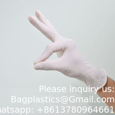 Middelgrote 3,5 g 4,5 g 5,5 g 6,5 g poedervrije handschoenen Latex Groothandel Wegwerphandschoenen