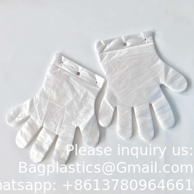 Groothandel CPE TPE LDPE HDPE Polyhandschoenen voor veelzijdige voeding Huishoudelijk werk Schoonmaak Doorzichtig Blauw Of Elke Kleur