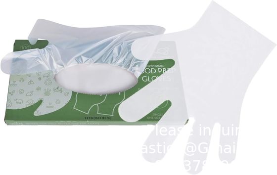 100% composteerbare handschoenen, cornstarchgloves, foodservice wegwerphandschoenen, foodprep kookhandschoenen, milieuvriendelijk
