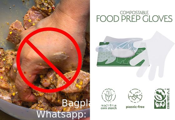 100% composteerbare handschoenen, cornstarchgloves, foodservice wegwerphandschoenen, foodprep kookhandschoenen, milieuvriendelijk