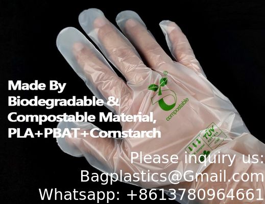 100% composteerbare handschoenen, cornstarchgloves, foodservice wegwerphandschoenen, foodprep kookhandschoenen, milieuvriendelijk
