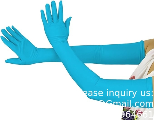 Hoge kwaliteit gratis monsters sky blauw wegwerp groothandel medicijnpoeder gratis lange mouw niet-steriele nitrilhandschoenen