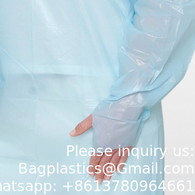 CPE-jurk, PLASTISCHE MEDICINE EENmalige voorhemden voor artsen, BIOHARZARD APRON, CHIRURGISCHE APRON, LOGO