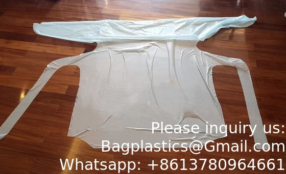 CPE-jurk, PLASTISCHE MEDICINE EENmalige voorhemden voor artsen, BIOHARZARD APRON, CHIRURGISCHE APRON, LOGO