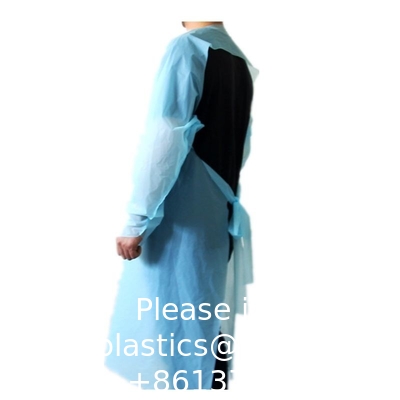 Kleurrijke duurzame plastic keuken schort polyethyleen wegwerp CPE lange mouw schort mannen vrouwen volwassenen schoonmaak