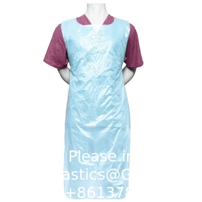 Kleurrijke duurzame plastic keuken schort polyethyleen wegwerp CPE lange mouw schort mannen vrouwen volwassenen schoonmaak
