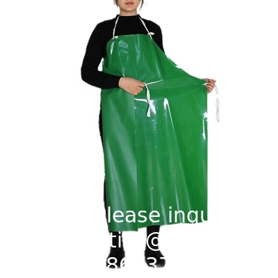 TPU-schort met plastic verstelbaar bochtgordel slagerschort antifouling chemisch bestand unisex vinyl schort