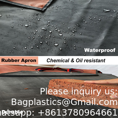 Groothandel Gepersonaliseerde grootte Chemisch bestand schort zwaar werk industrie waterdicht dik rubber Neopreen schort