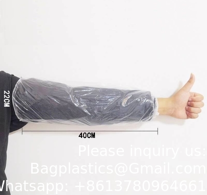 Hoofddoek Beschermende PE Plastic Overleeve Groothandelsprijs Wegwerpwaterdicht Machine Arm Cover 10000 paar